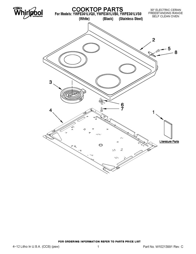 Diagram for YWFE361LVS0