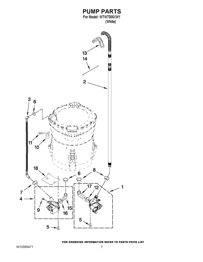 Diagram for WTW7300XW1