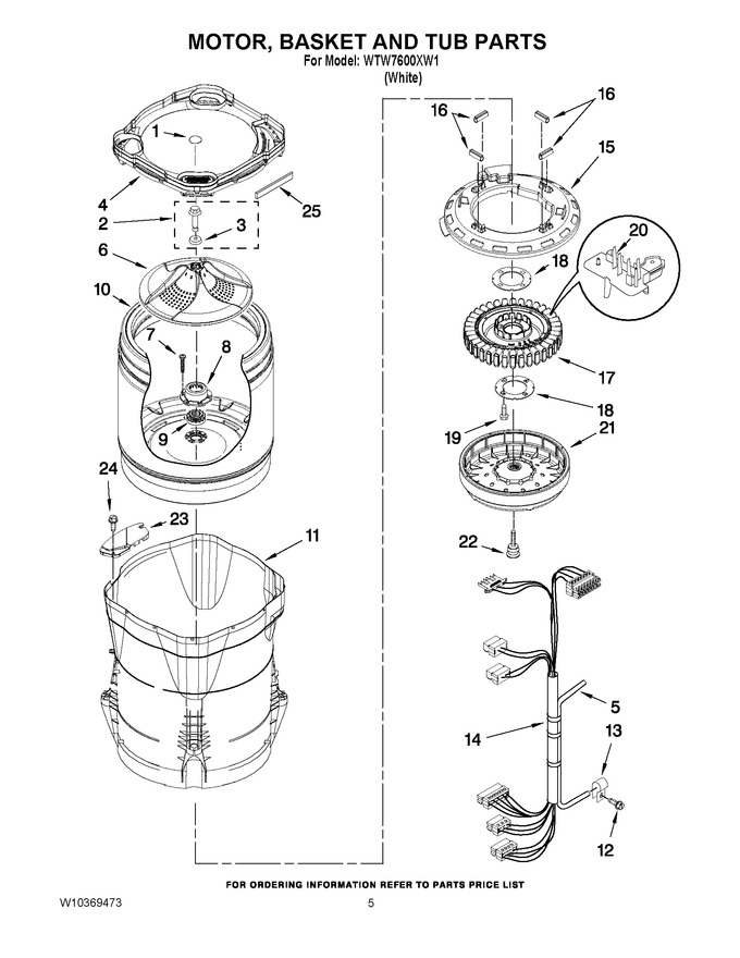 Diagram for WTW7600XW1