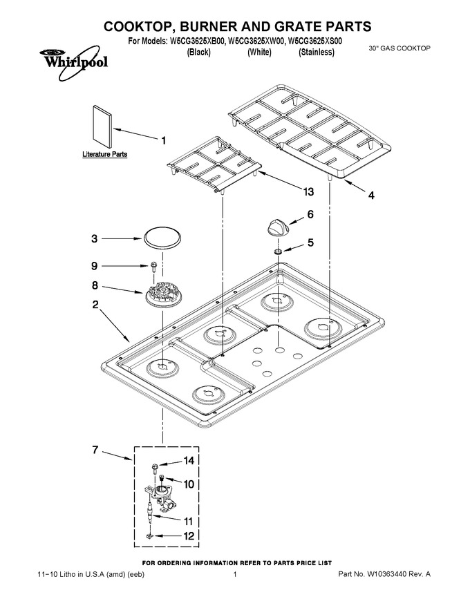 Diagram for W5CG3625XS00