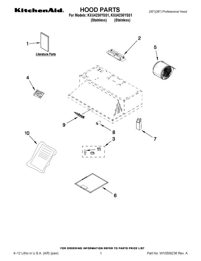 Diagram for KXU4230YSS1
