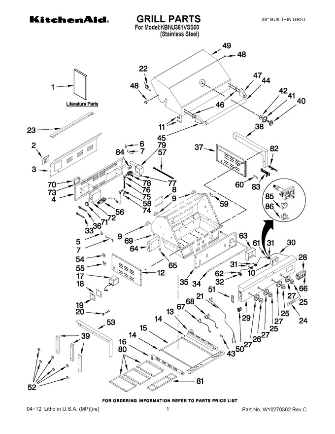 Diagram for KBNU361VSS00