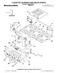 Diagram for 01 - Cooktop, Burner And Grate Parts