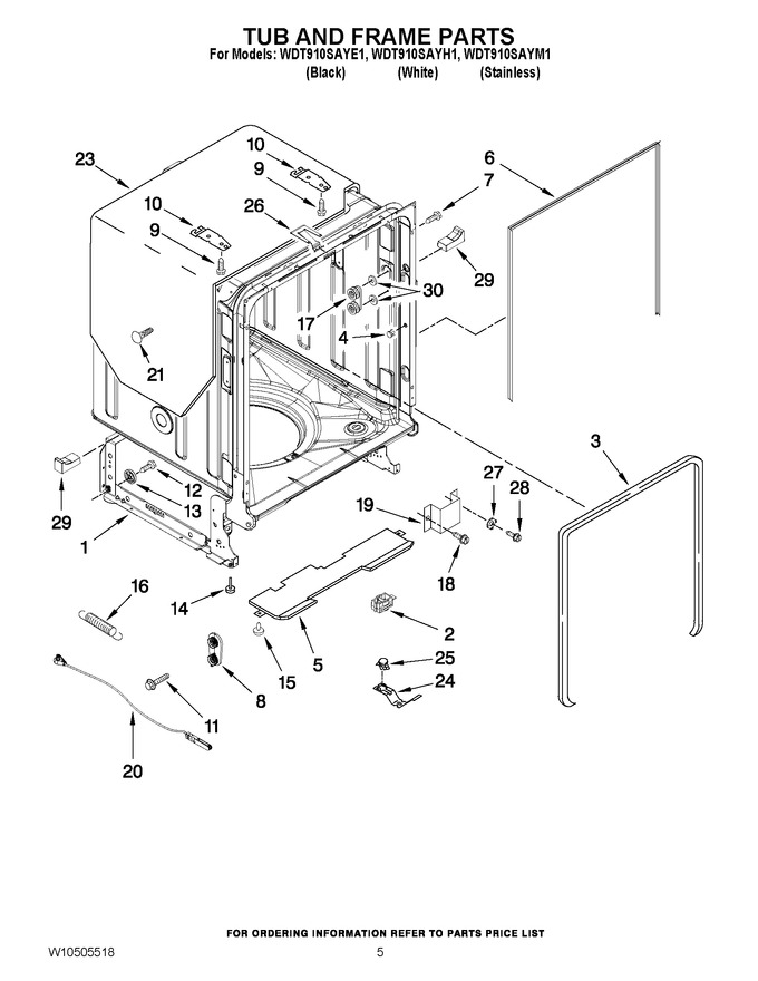 Diagram for WDT910SAYE1