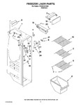 Diagram for 04 - Freezer Liner Parts