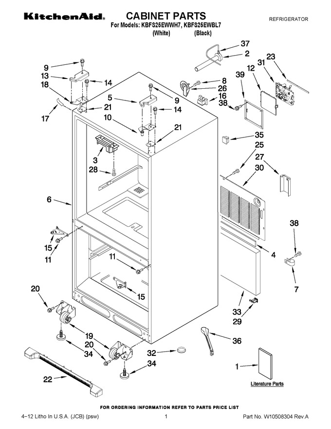 Diagram for KBFS25EWWH7