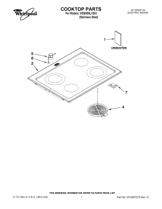 Diagram for WDE350LVS01