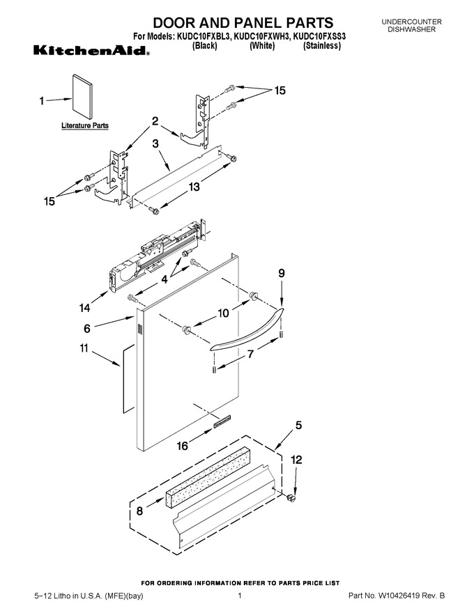 Diagram for KUDC10FXSS3
