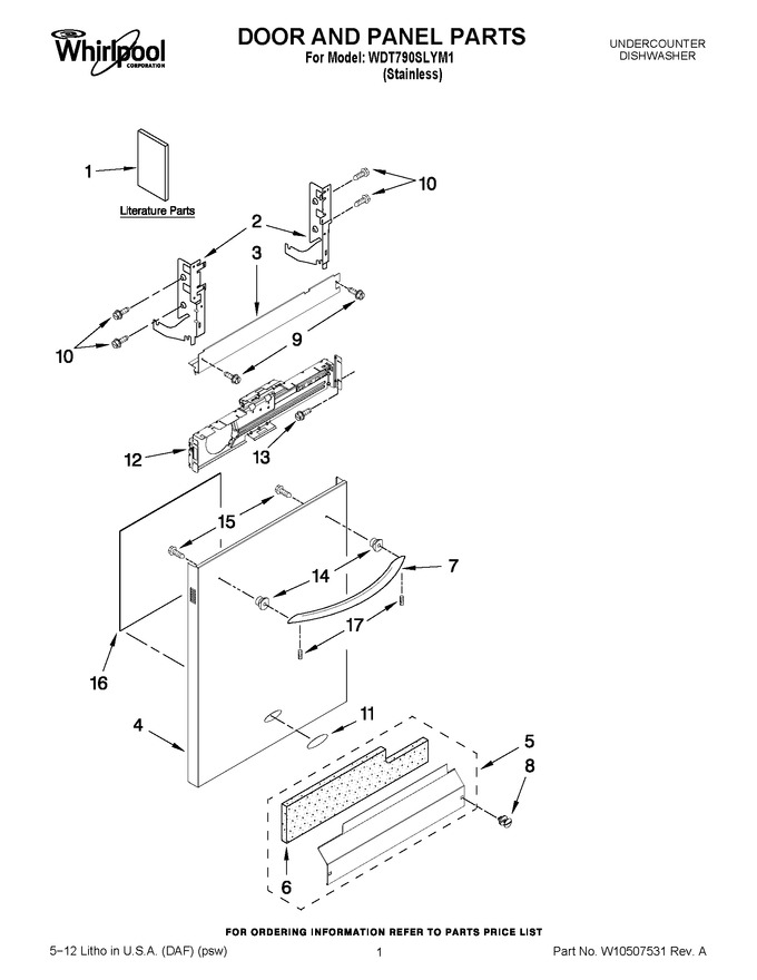 Diagram for WDT790SLYM1