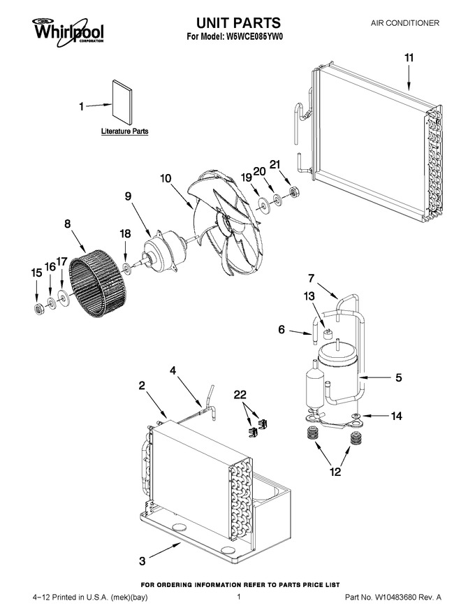 Diagram for W5WCE085YW0