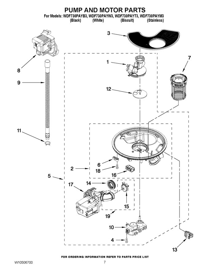 Diagram for WDF730PAYW3