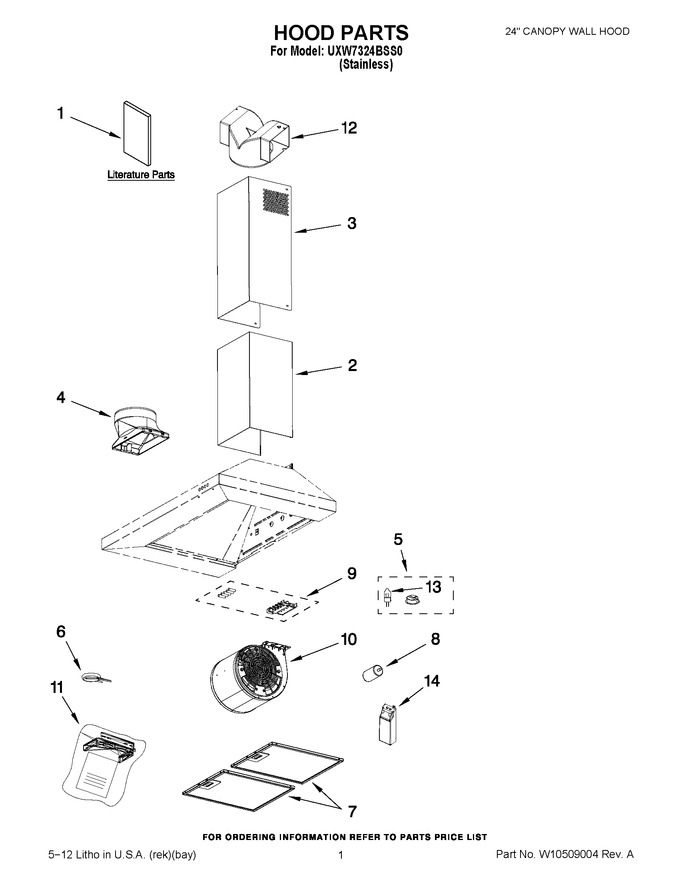 Diagram for UXW7324BSS0