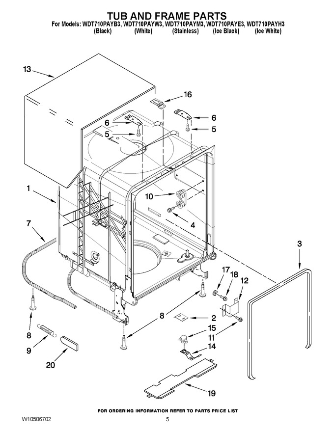 Diagram for WDT710PAYH3