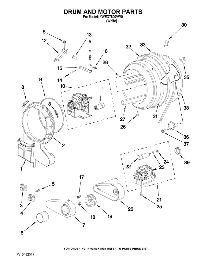 Diagram for YWED7500VW0