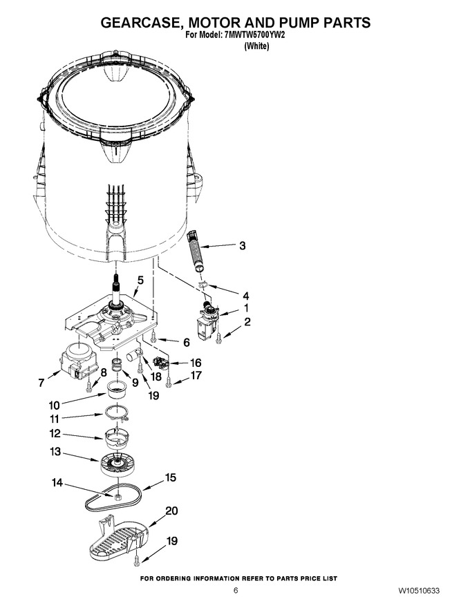 Diagram for 7MWTW5700YW2
