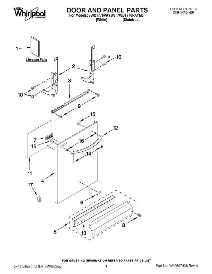 Diagram for 7WDT770PAYW3