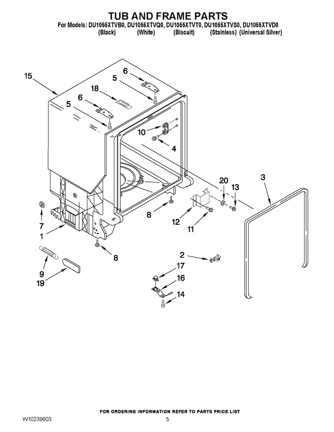 Diagram for DU1055XTVS0