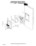 Diagram for 08 - Dispenser Front Parts