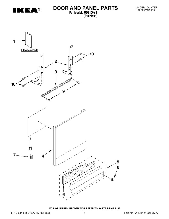 Diagram for IUD8100YS1