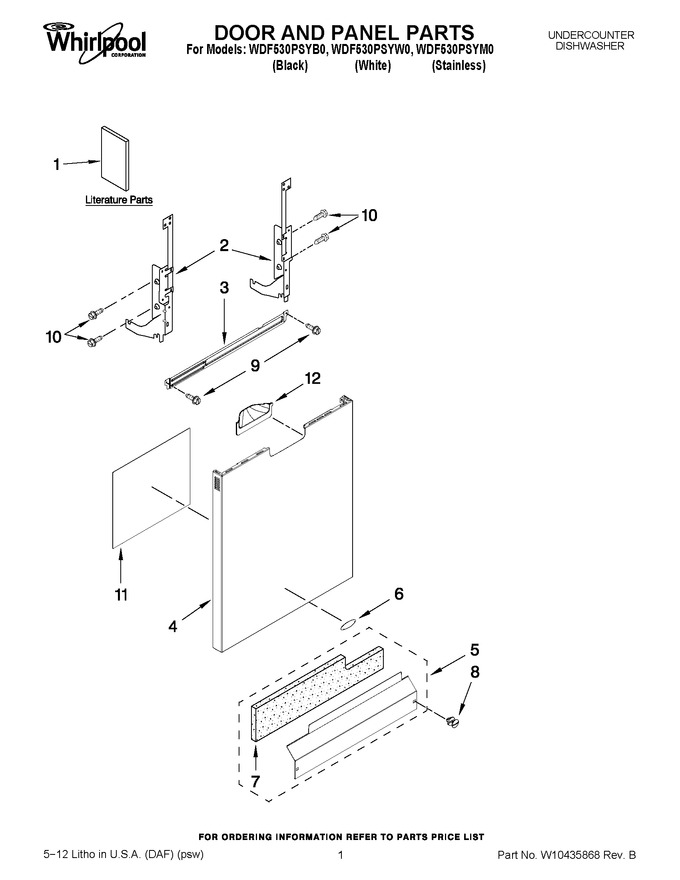 Diagram for WDF530PSYW0