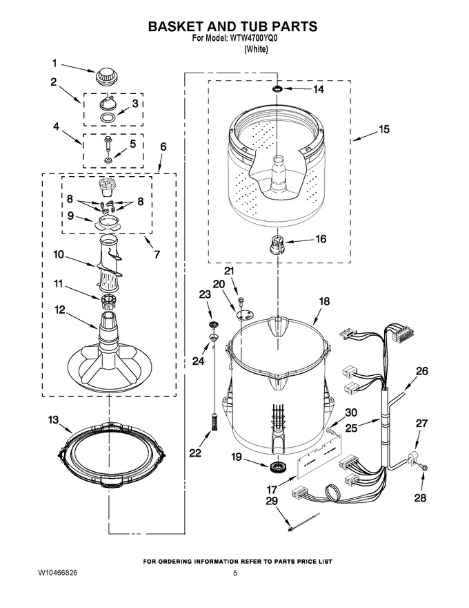 Diagram for WTW4700YQ0