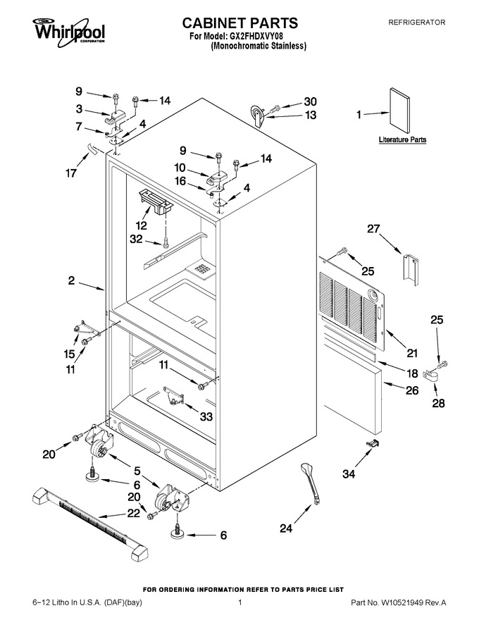 Diagram for GX2FHDXVY08