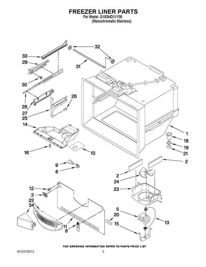 Diagram for GX5SHDXVY05