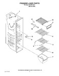 Diagram for 04 - Freezer Liner Parts