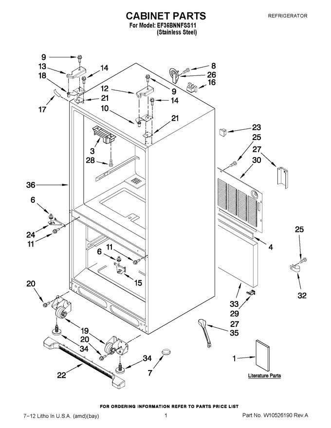 Diagram for EF36BNNFSS11