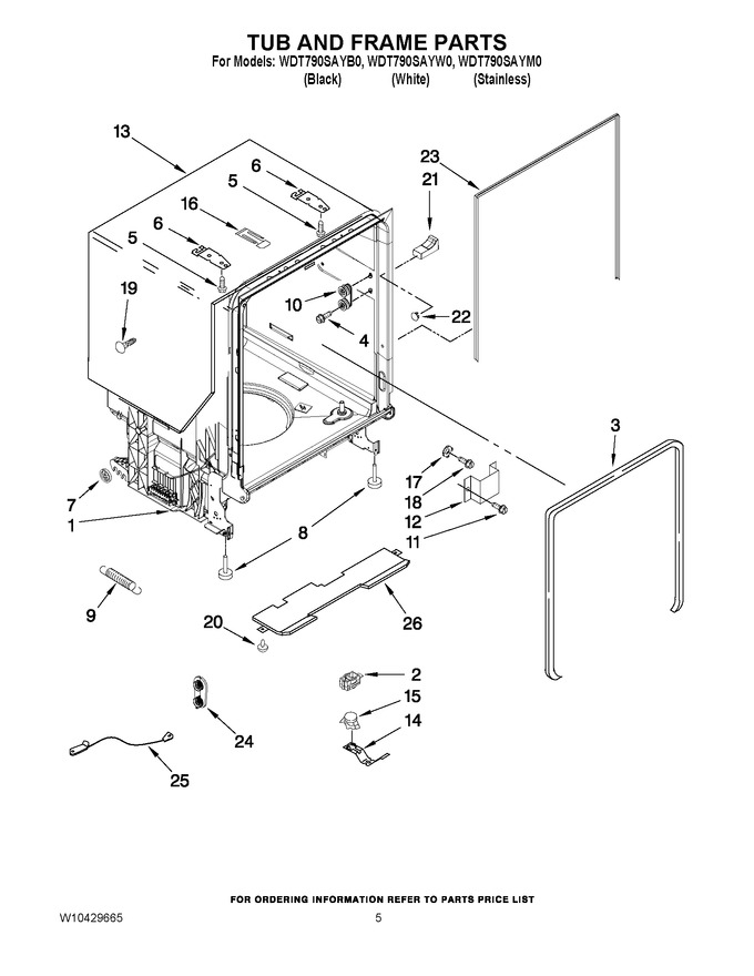 Diagram for WDT790SAYB0