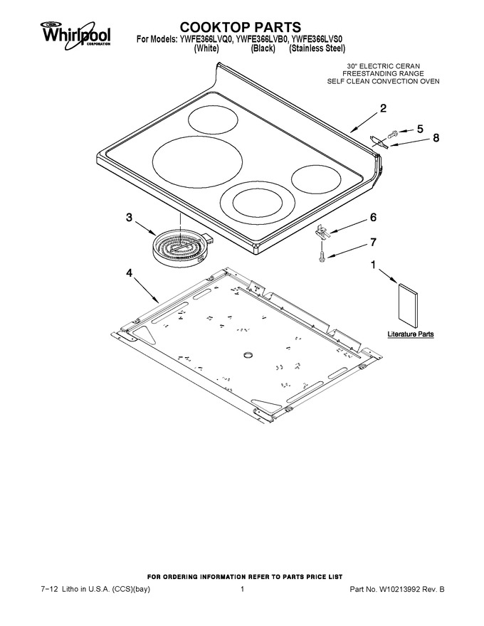 Diagram for YWFE366LVS0