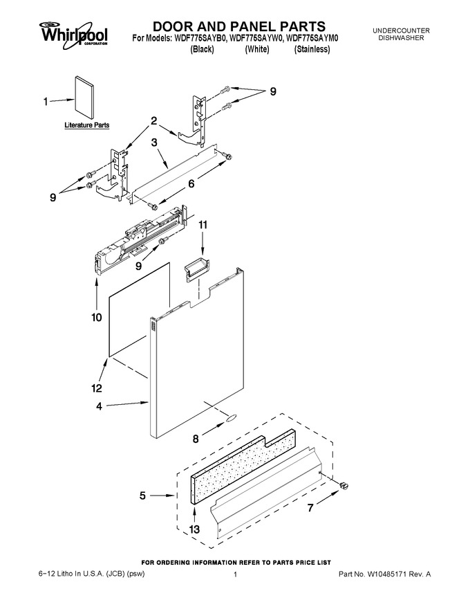 Diagram for WDF775SAYM0