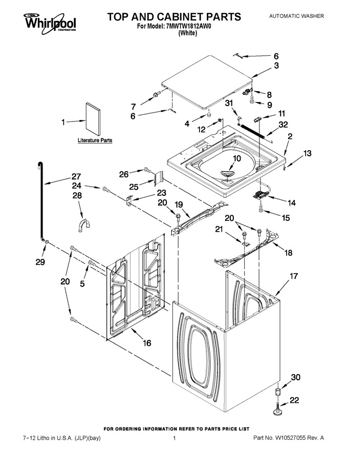 Diagram for 7MWTW1812AW0