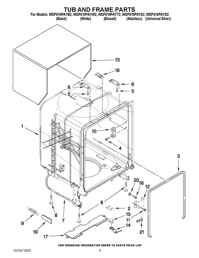 Diagram for WDF510PAYT2