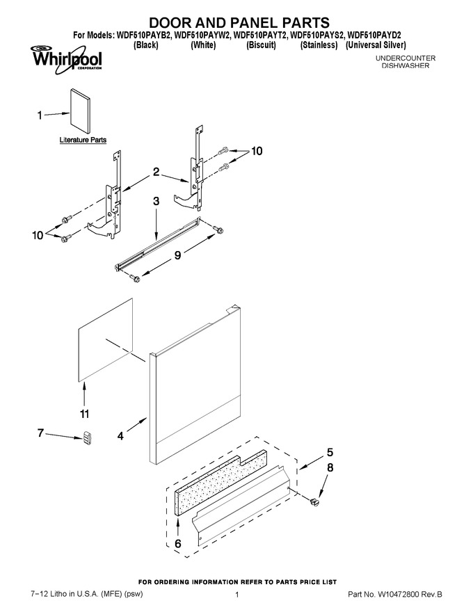 Diagram for WDF510PAYD2