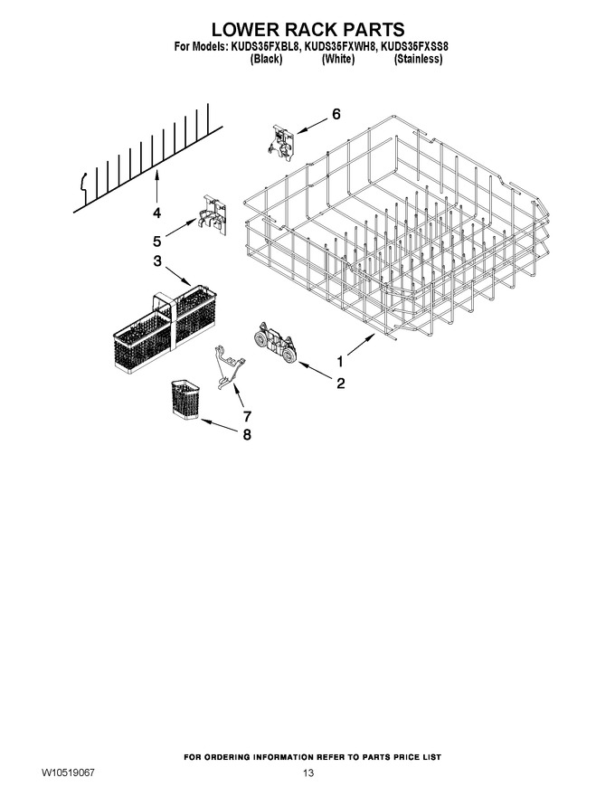Diagram for KUDS35FXBL8