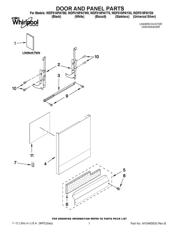 Diagram for WDF510PAYB0