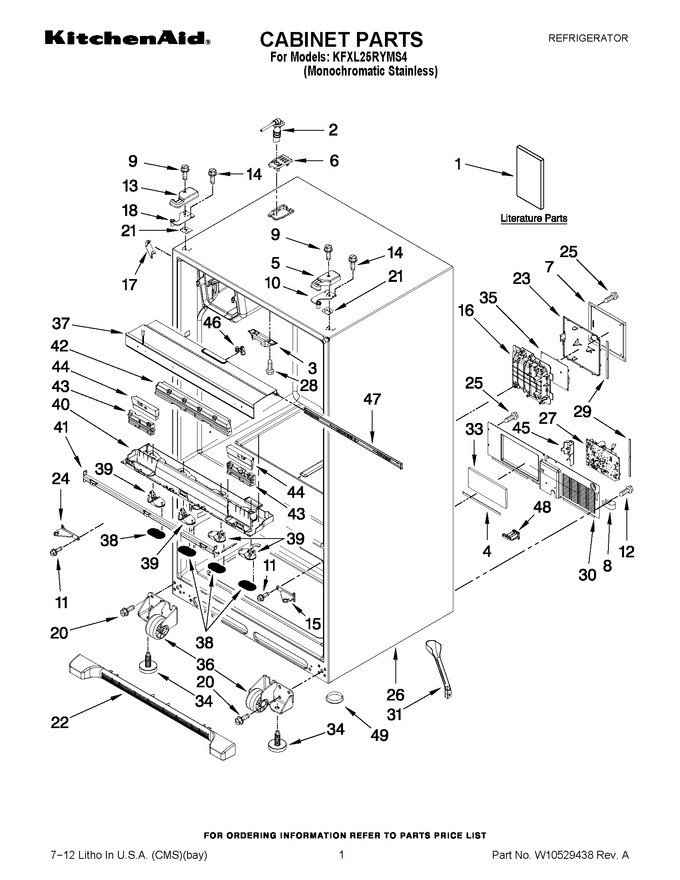 Diagram for KFXL25RYMS4