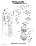 Diagram for 04 - Freezer Liner Parts
