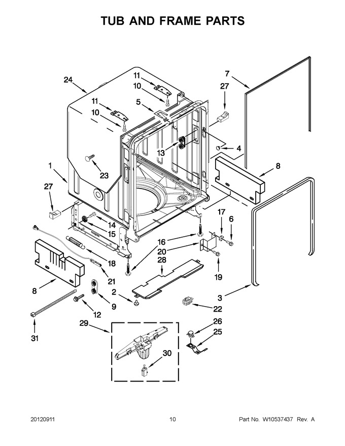 Diagram for KUDS30FBWH0