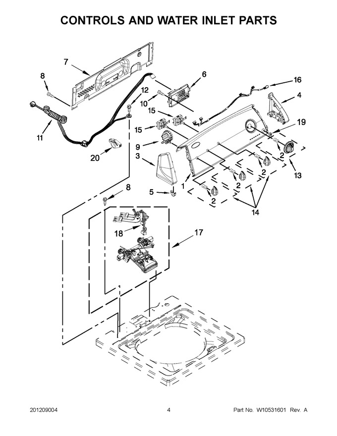 Diagram for WTW4800XQ4
