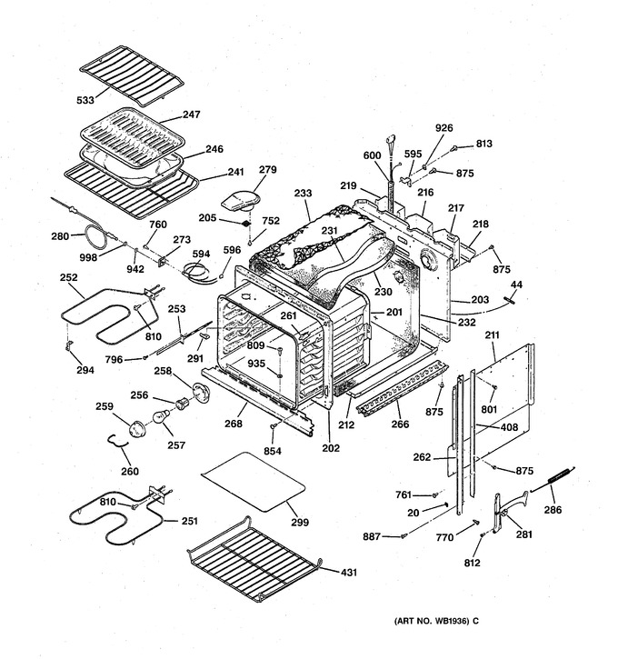 Diagram for ZEK736GP6BG