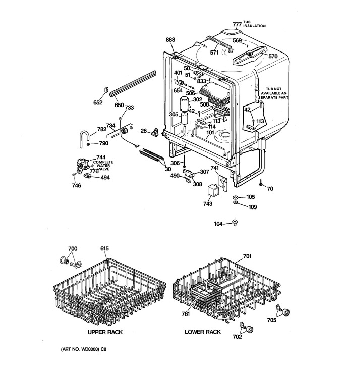 Diagram for GSD830X-72WW