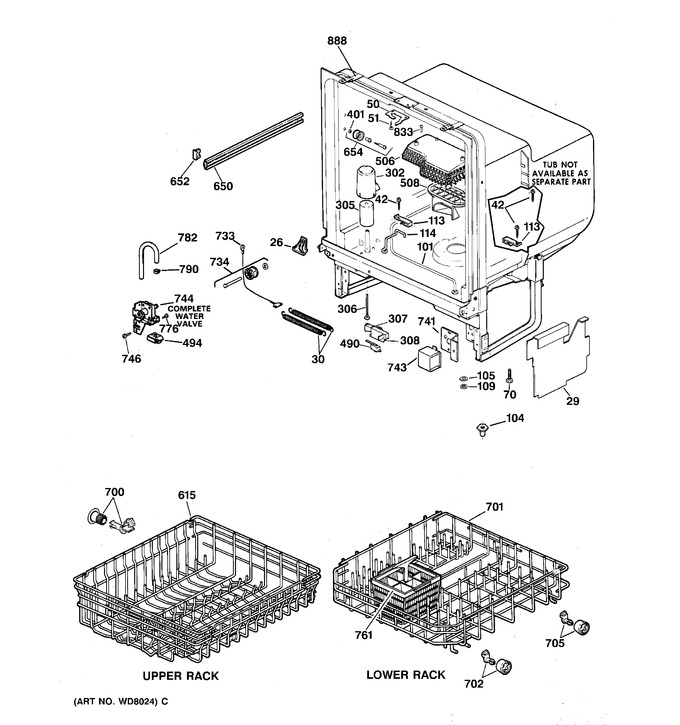 Diagram for GSM603X-72AW
