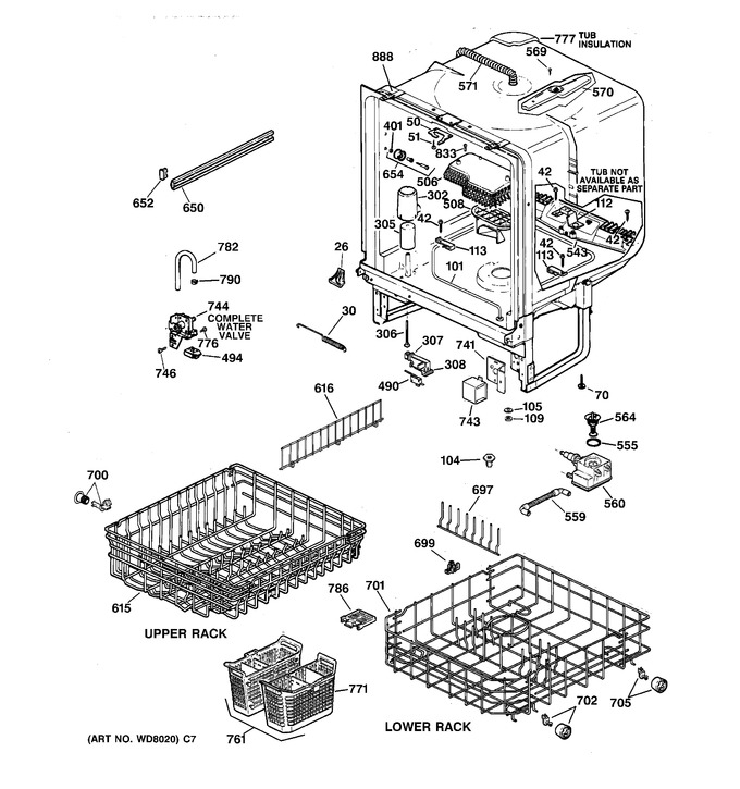 Diagram for GSD4030Y73WW
