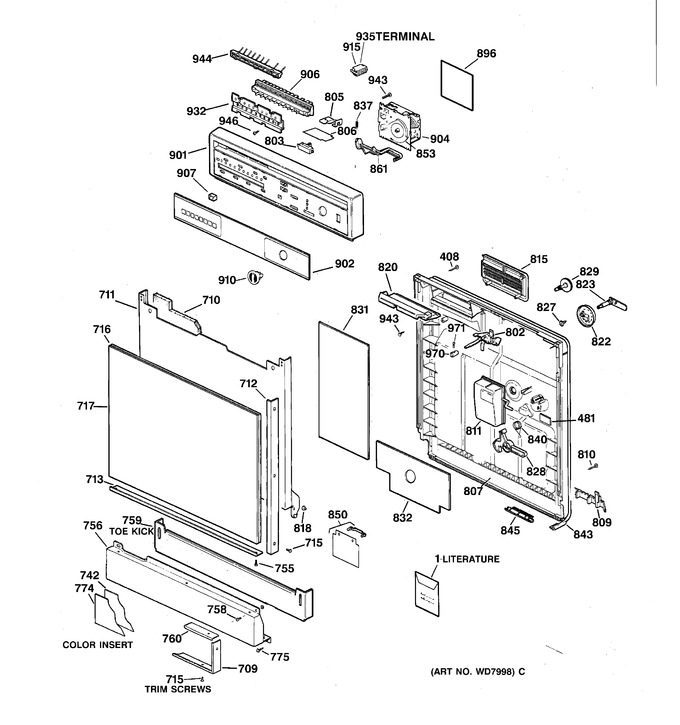 Diagram for GSD4130Y04WW