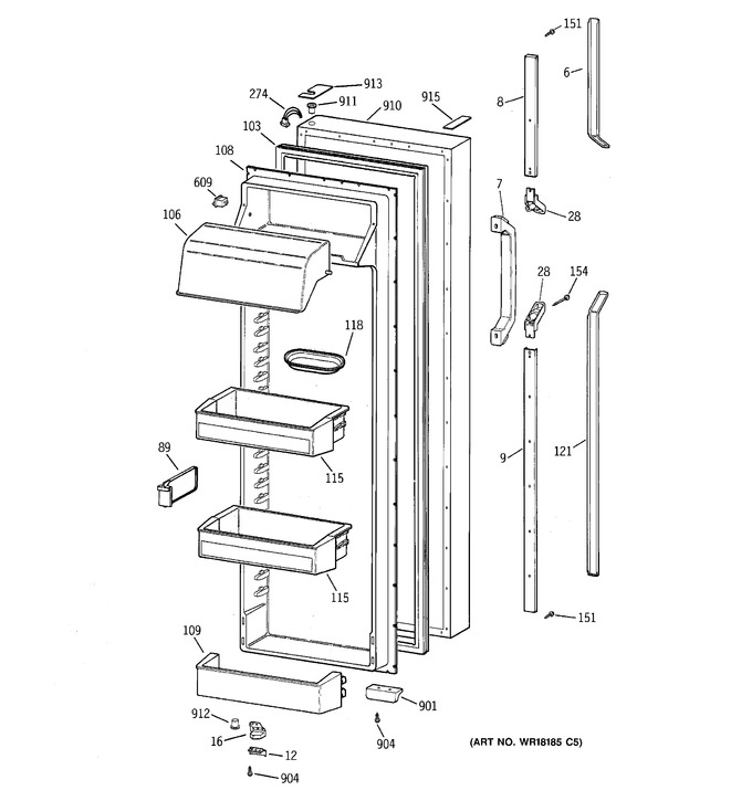 Diagram for TFX28PPZCBB