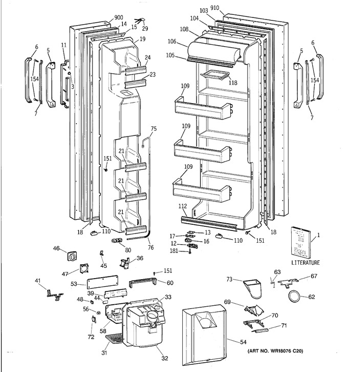 Diagram for CSX20KWXDWH
