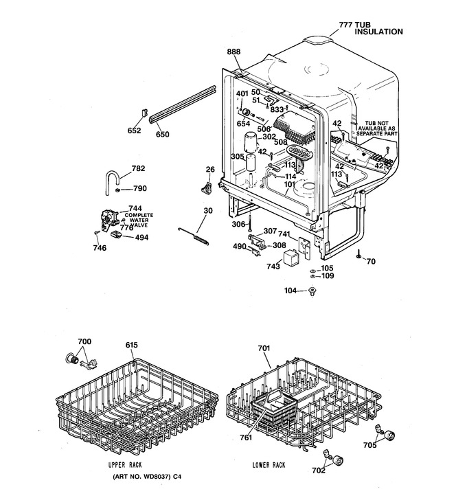 Diagram for HDA2000Z00AD