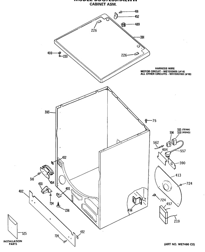 Diagram for DDG7289RALWW